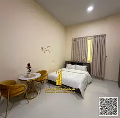 VIP Studio ✨ Fully furnished with an open kitchen and a view in Ajman, Al Rawda 2. For monthly ren