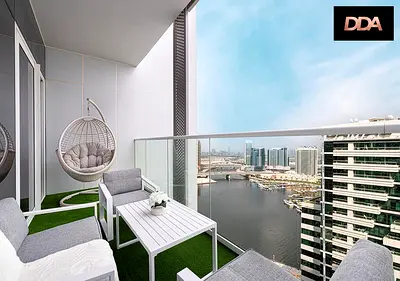 CANAL VIEW | SEMI FURNISHED | HIGH FLOOR