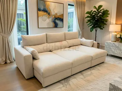 Ikea eskilstuna L shape sofa under storage