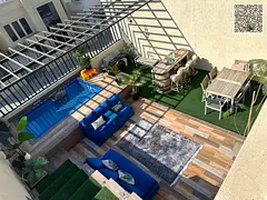 Furnished 5 Master Bedroom Townhouse for Rent in Al Zahya with private Swimming pool