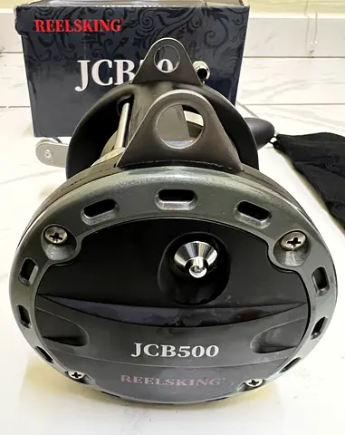 Fishing BaitCasting REELSKING JCB500 DRUM REEL TROLLING Gear Ratio 5:2:1