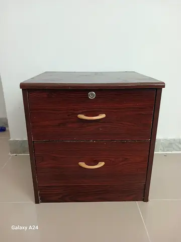 URGENT CLEARANCE SALE! -Wooden Two-Drawer Nightstand/ side table
