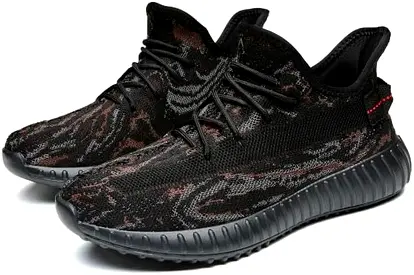 My black knit low-top athletic sneakers - gently used