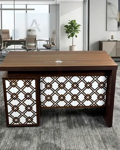 Stylish Wooden Study Table with Unique Design 625-120cm