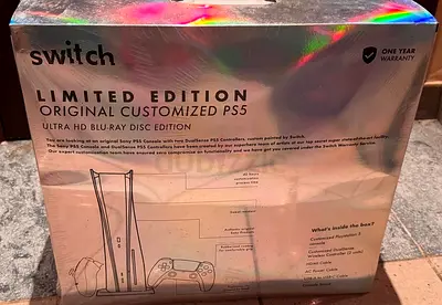 Switch PS5 Stone Finish Design Console limited