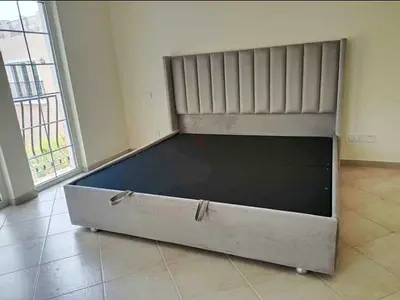 Stylish Upholstered Bed with Storage