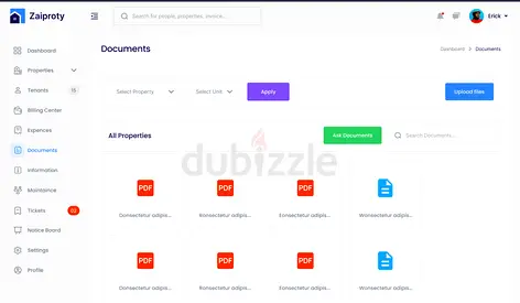 Zaiproty - Property Management Laravel Script software