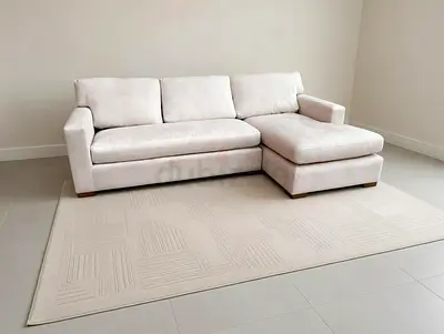 Cratebarrel axis L shape sofa
