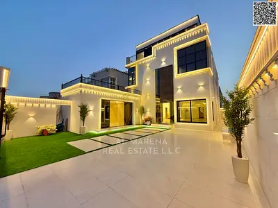 Luxury villa for sale in Al Muwaihat 1 - Elegant design featuring 5 spacious bedrooms and ultra-luxurious finishes in a quiet and strategic location i