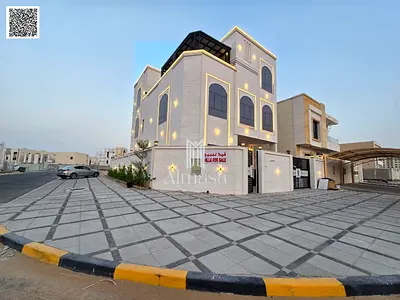 Luxury Corner Villa | Elegant Stone Double-Facade Design