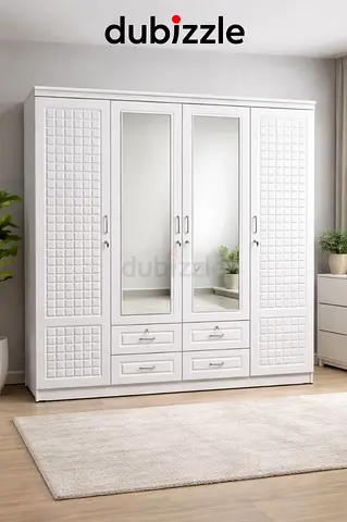 Modern Wooden Wardrobe – Spacious  Stylish