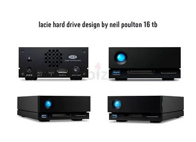 lacie hard drive design by neil poulton 16 tb