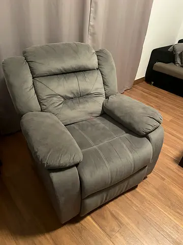 Comfortable Grey Recliner Chair