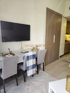 Furnished Studio | Azizi Riviera 16 | Balcony &amp; City View