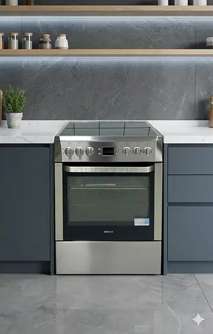 Beko 4 Ceramic Hobs Cooker Electric Oven MODEL  CSM67301GW