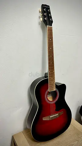 Carlos C901 acoustic guitar (Red)