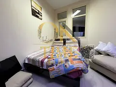 Fully furnished studio with free air conditioning and an open view, ready for immediate occupancy, o