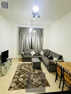 One bedroom and living room with balcony for monthly rent in City Tower