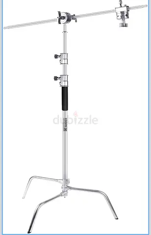 Professional Heavy Duty C-Stand 330cm with Grip Arm  Turtle Base – Lighting Stand for Studio  Vide