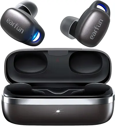 EarFun Wireless Earbuds, Free Pro 2 Bluetooth 5.2 Earbuds with 6 Mics, QuietSmart® 40dB Hybrid ANC B