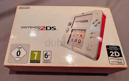 Nintendo 2DS Console - Launch Edition 4GB White  Red - Handheld System PAL