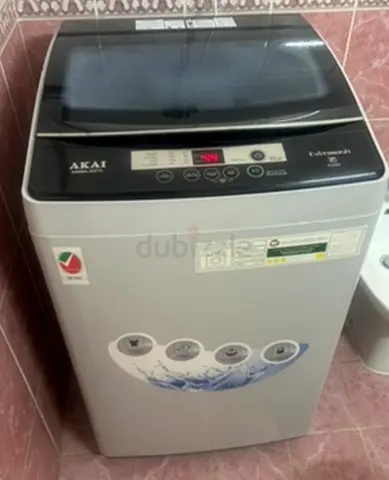 Bundle Offer // Akai Automatic Washing Machine Top Load and Nikai Fridge