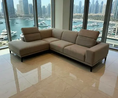 Almost like new condition Natuzzi L shape sofa