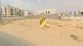 Residential land for sale in Al Hooshi, Sharjah, Al Badi'a suburb. 10,000 sq ft plot on an 18-me
