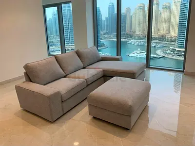 Ikea kivik L Shape Sofa  footstool is not included