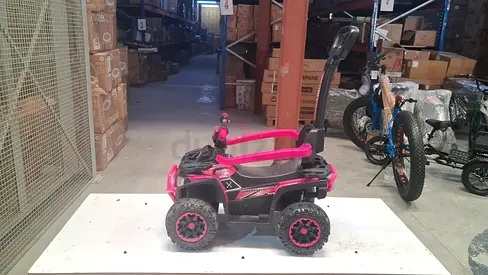 Pink Toy ATV with Removable Handle
