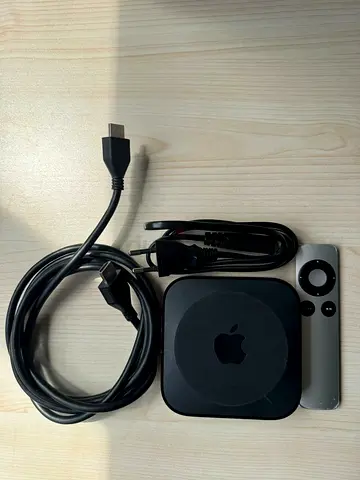 Apple TV box with Remote, HDMI and Power Cable