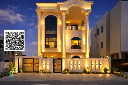 For sale, including registration fees: Corner villa in Al-Amrah area, 6 rooms and a roof terrace.