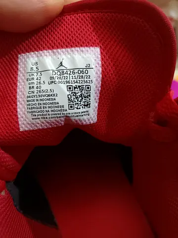 Red Nike Jordan Sneakers - Size 8.5 US