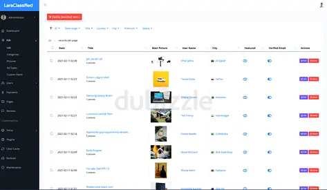 LaraClassifier - Classified Ads Web Application software