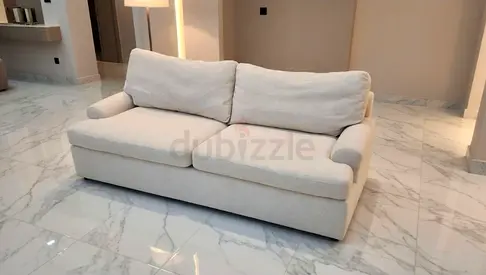 Crate Barral two seater sofa bed with mattress