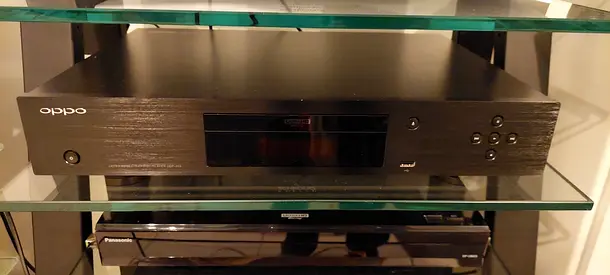 OPPO 203 4k UHD blu ray player with box, remote