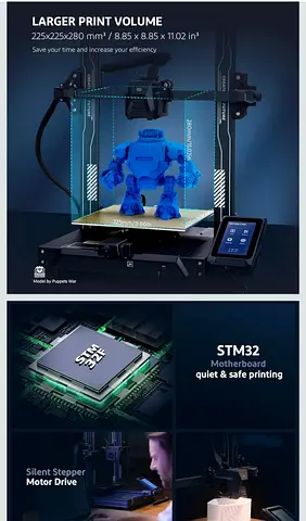 ELEGOO Neptune 3 Pro FDM 3D Printer with Auto Bed Leveling, Dual-Gear Direct Extruder, Dual Lead Scr