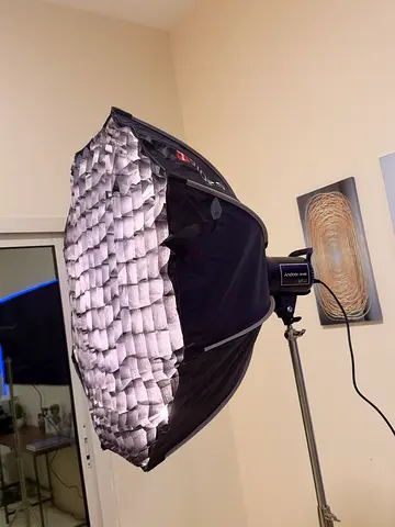 LED Andoer LM135 BI Studio/Video Light with Yoke (3000K) - With soft (without stand )