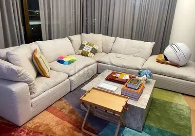 Marina home Luscious could feather 🪶 filled sofa with footstool