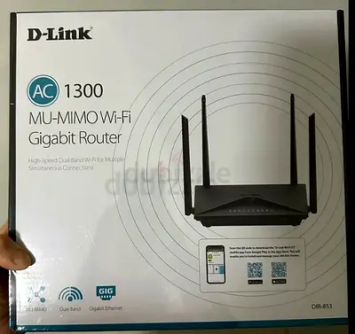 D-Link AC 1300 MU-MIMO Wi-Fi Gigabit Router with 1 FREE additional router only AED 75