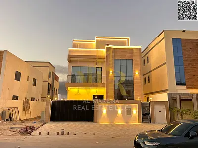 Luxury villa in Al Bahia – 7 master bedrooms | Two floors and a roof | Includes electricity, water, and registration fees ✨