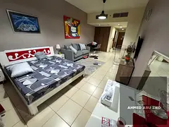 Large Furnished Studio in Ajman One Towers | Open Kitchen | Balcony with Open View | Central AC | Fr