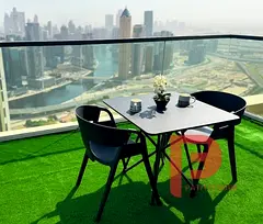 Luxury Studio | High Floor | Fully Furnished with Balcony | Free Parking | Prime Location