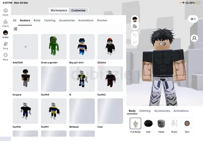 Roblox acount for sale 400