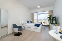 A beautifully furnished studio apartment in Bloom Heights