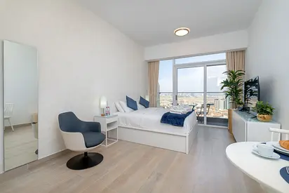 A beautifully furnished studio apartment in Bloom Heights