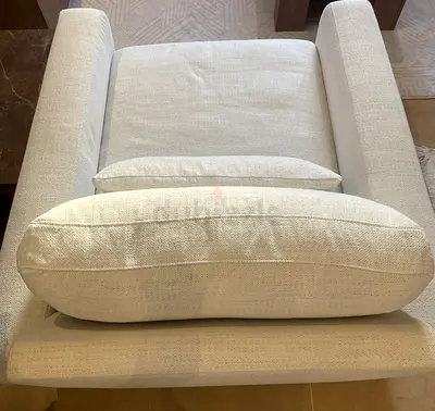 Cream Home Center armchair - gently used