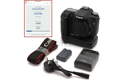 Used Canon 50D DSLR Camera Body with Battery Grip