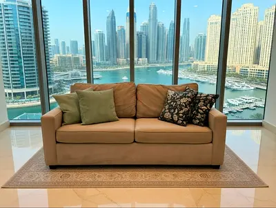 West elm two seater sofa bed with mattress