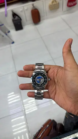 My mens stainless steel watch with blue dial - working condition